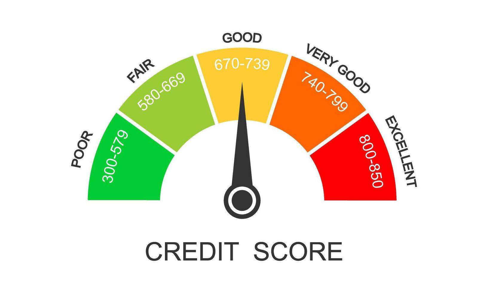 Credit score dashboard concept